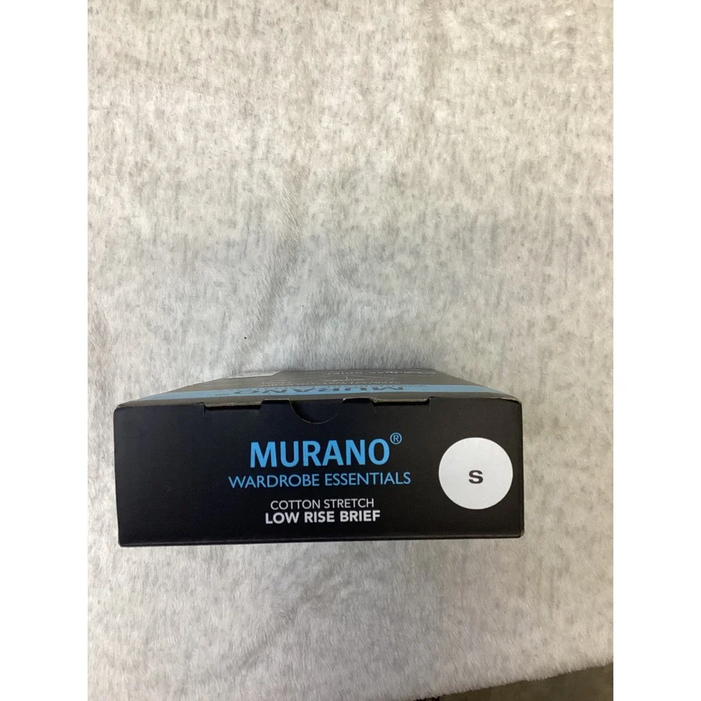 Murano Wardrobe Essentials Mens Cotton Stretch Low Rise Brief 3 Pack Small.